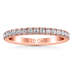 Diamond Wedding Band Clayton 0.55 Cts 14K Rose Gold