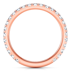 Diamond Wedding Band Clayton 0.55 Cts 14K Rose Gold
