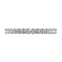 Diamond Wedding Band Clayton 0.55 Cts 14K White Gold