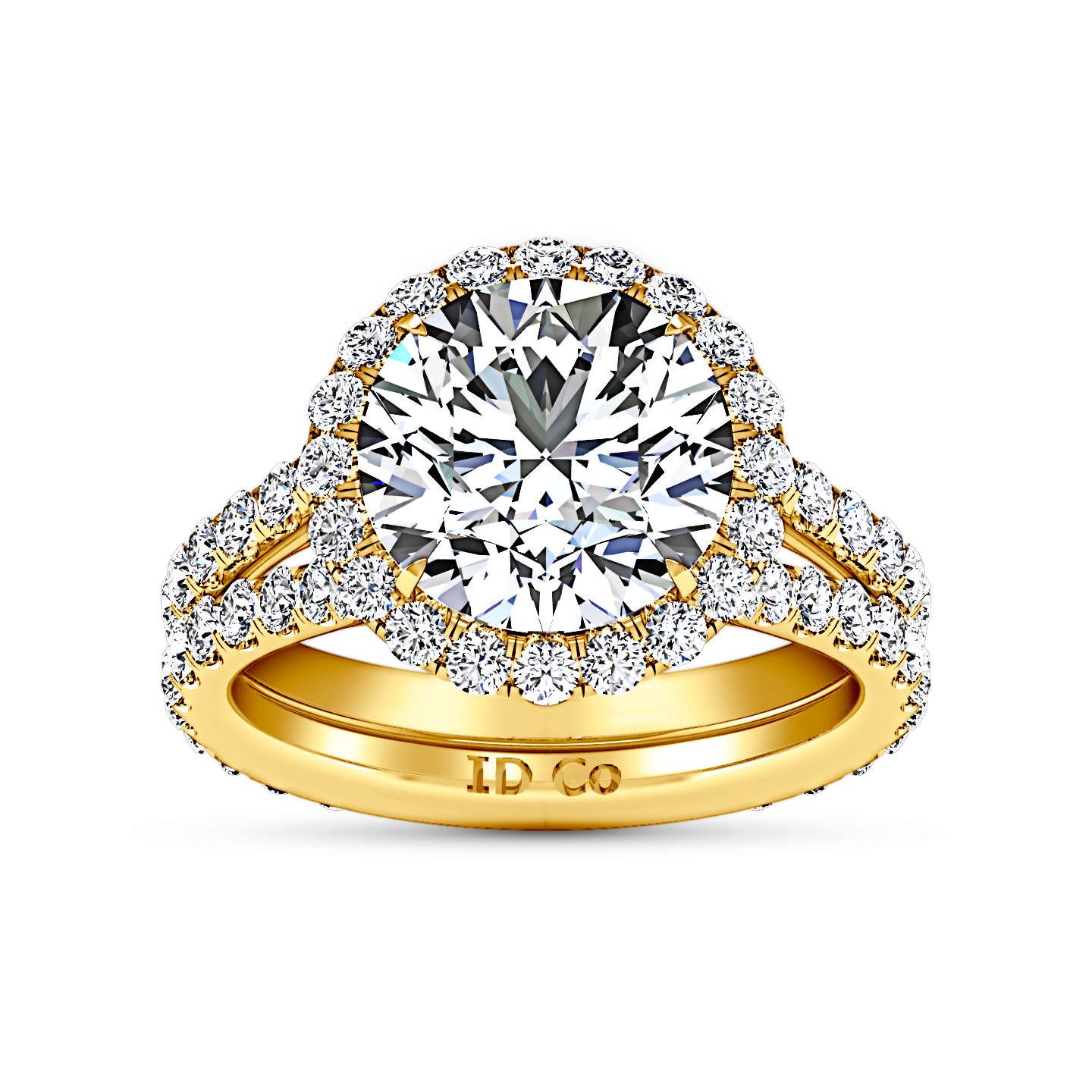 Halo Engagement Ring Emotion 14K Yellow Gold Imagine Diamonds Halo Engagement Ring Emotion 14K Yellow Gold Imagine Diamonds