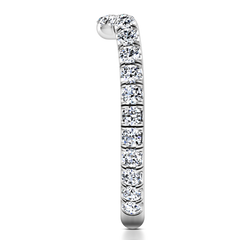 Diamond Wedding Band Emotion 0.58 Cts 14K White Gold