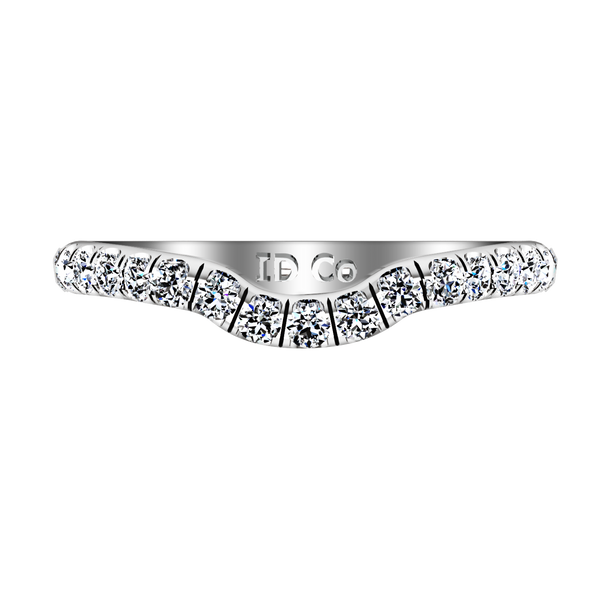 Diamond Wedding Band Emotion 0.58 Cts 14K White Gold