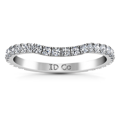 Diamond Wedding Band Melody 0.45 Cts 14K White Gold