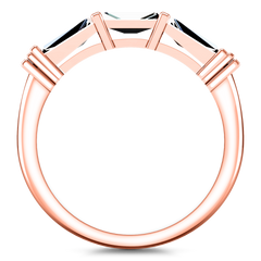 Diamond Wedding Band Structural Tapered Baguette 0.24 Cts 14K Rose Gold