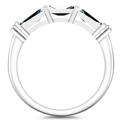 Diamond Wedding Band Structural Tapered Baguette 0.24 Cts 14K White Gold