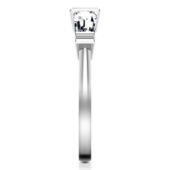 Diamond Wedding Band Structural Tapered Baguette 0.24 Cts 14K White Gold