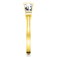 Diamond Wedding Band Structural Tapered Baguette 0.24 Cts 14K Yellow Gold