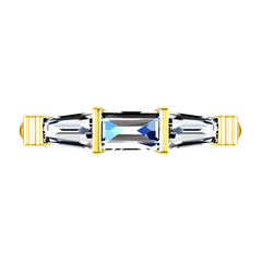 Diamond Wedding Band Structural Tapered Baguette 0.24 Cts 14K Yellow Gold