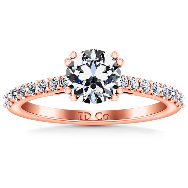 Pave Engagement Ring Legacy 14K Rose Gold