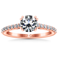 Pave Engagement Ring Legacy 14K Rose Gold