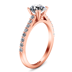 Pave Engagement Ring Legacy 14K Rose Gold