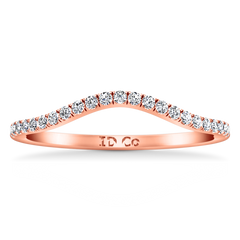 Diamond Wedding Band Legacy 0.28 Cts 14K Rose Gold