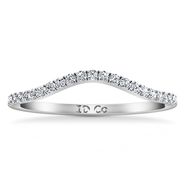 Diamond Wedding Band Legacy 0.28 Cts 14K White Gold