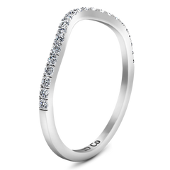 Diamond Wedding Band Legacy 0.28 Cts 14K White Gold