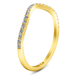 Diamond Wedding Band Legacy 0.28 Cts 14K Yellow Gold