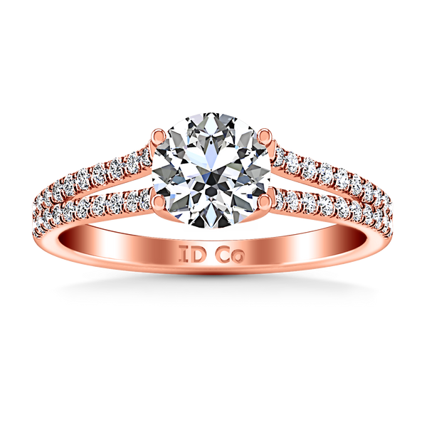 Pave Engagement Ring Dream 14K Rose Gold