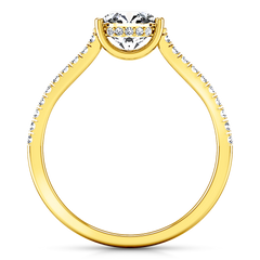 Pave Engagement Ring Dream 14K Yellow Gold