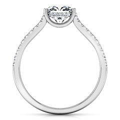 Pave Engagement Ring Dream 14K White Gold