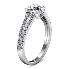Pave Engagement Ring Dream 14K White Gold