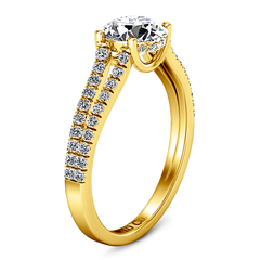 Pave Engagement Ring Dream 14K Yellow Gold