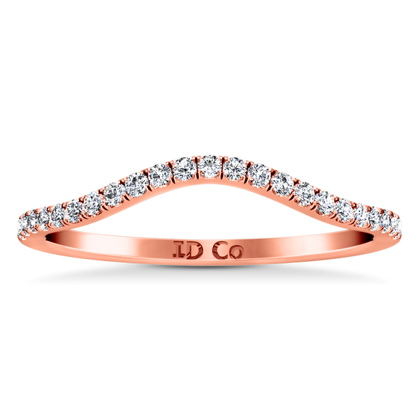 Diamond Wedding Band Dream 0.24 Cts 14K Rose Gold