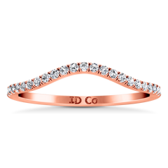 Diamond Wedding Band Dream 0.24 Cts 14K Rose Gold