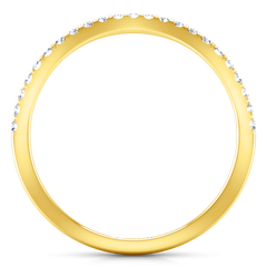 Diamond Wedding Band Dream 0.24 Cts 14K Yellow Gold