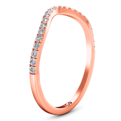 Diamond Wedding Band Dream 0.24 Cts 14K Rose Gold
