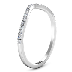 Diamond Wedding Band Dream 0.24 Cts 14K White Gold