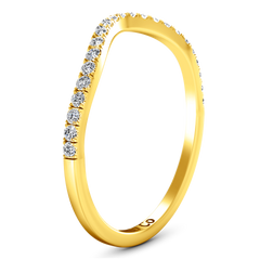 Diamond Wedding Band Dream 0.24 Cts 14K Yellow Gold