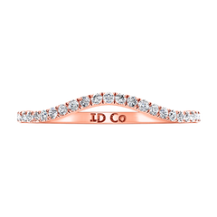 Diamond Wedding Band Dream 0.24 Cts 14K Rose Gold