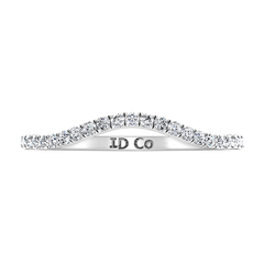 Diamond Wedding Band Dream 0.24 Cts 14K White Gold