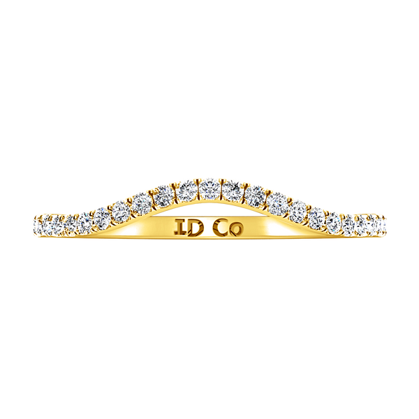 Diamond Wedding Band Dream 0.24 Cts 14K Yellow Gold