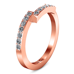 Diamond Wedding Band Michelle 0.42 Cts 14K Rose Gold