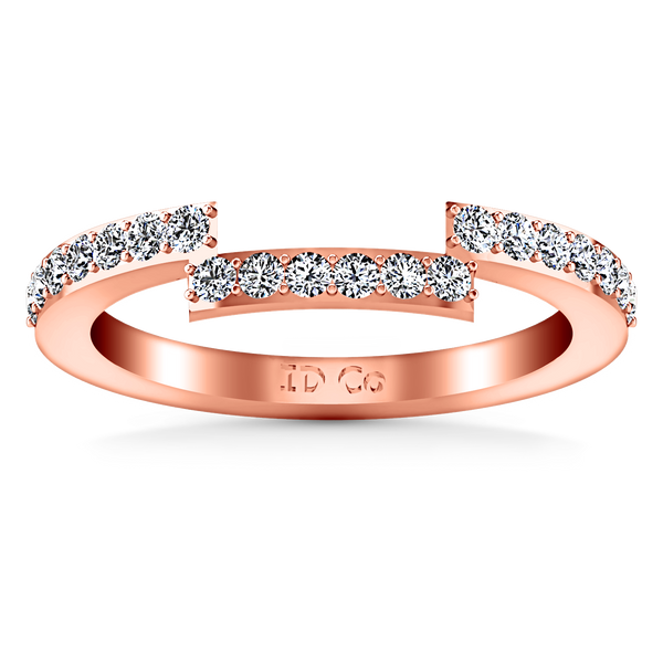 Diamond Wedding Band Jasmine 0.31 Cts 14K Rose Gold