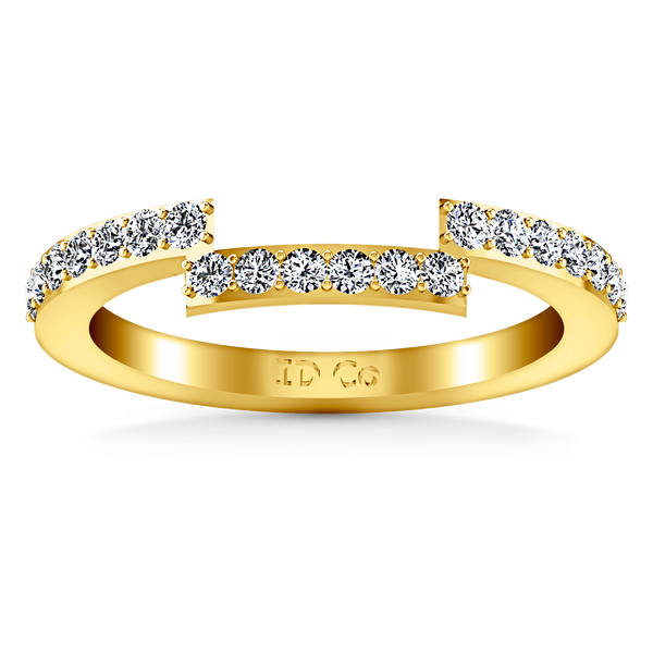 Diamond Wedding Band Jasmine 0.31 Cts 14K Yellow Gold