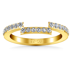 Diamond Wedding Band Jasmine 0.31 Cts 14K Yellow Gold