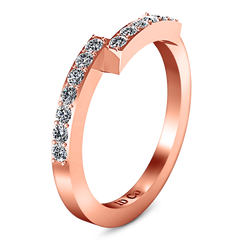 Diamond Wedding Band Jasmine 0.31 Cts 14K Rose Gold