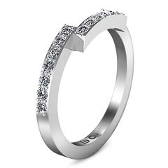 Diamond Wedding Band Jasmine 0.31 Cts 14K White Gold