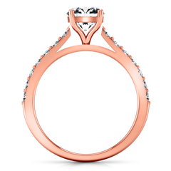 Pave Engagement Ring Harmoney 14K Rose Gold