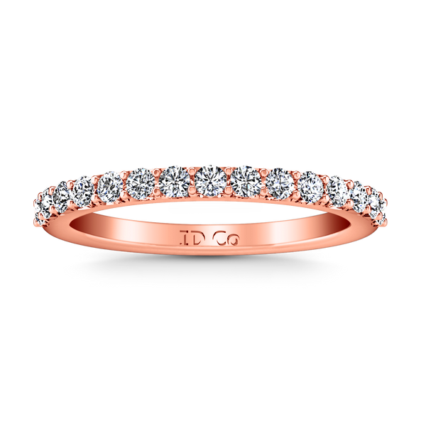 Diamond Wedding Band Harmoney 0.32 Cts 14K Rose Gold