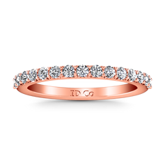 Diamond Wedding Band Harmoney 0.32 Cts 14K Rose Gold