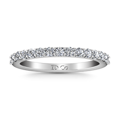 Diamond Wedding Band Harmoney 0.32 Cts 14K White Gold