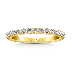 Diamond Wedding Band Harmoney 0.32 Cts 14K Yellow Gold