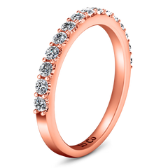 Diamond Wedding Band Harmoney 0.32 Cts 14K Rose Gold