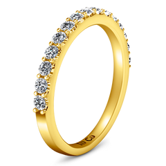 Diamond Wedding Band Harmoney 0.32 Cts 14K Yellow Gold