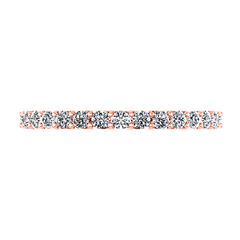 Diamond Wedding Band Harmoney 0.32 Cts 14K Rose Gold