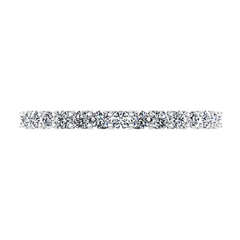 Diamond Wedding Band Harmoney 0.32 Cts 14K White Gold