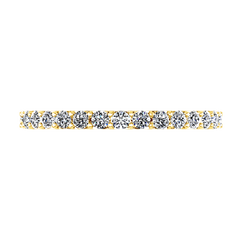 Diamond Wedding Band Harmoney 0.32 Cts 14K Yellow Gold