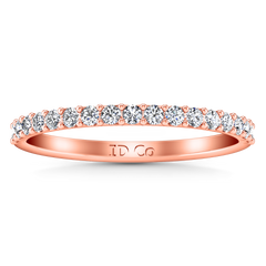 Diamond Wedding Band Fantasia 0.17 Cts 14K Rose Gold